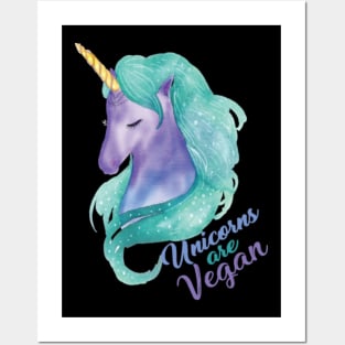 Vegan vegetarian animal welfare gift idea Posters and Art